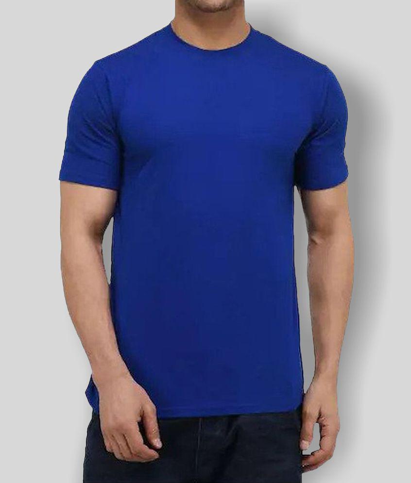 Sophisticated Men SKYRISE - Blue Cotton Slim Fit Mens T-Shirt ( Pack of 1 ) - None 2025 at ShopC
