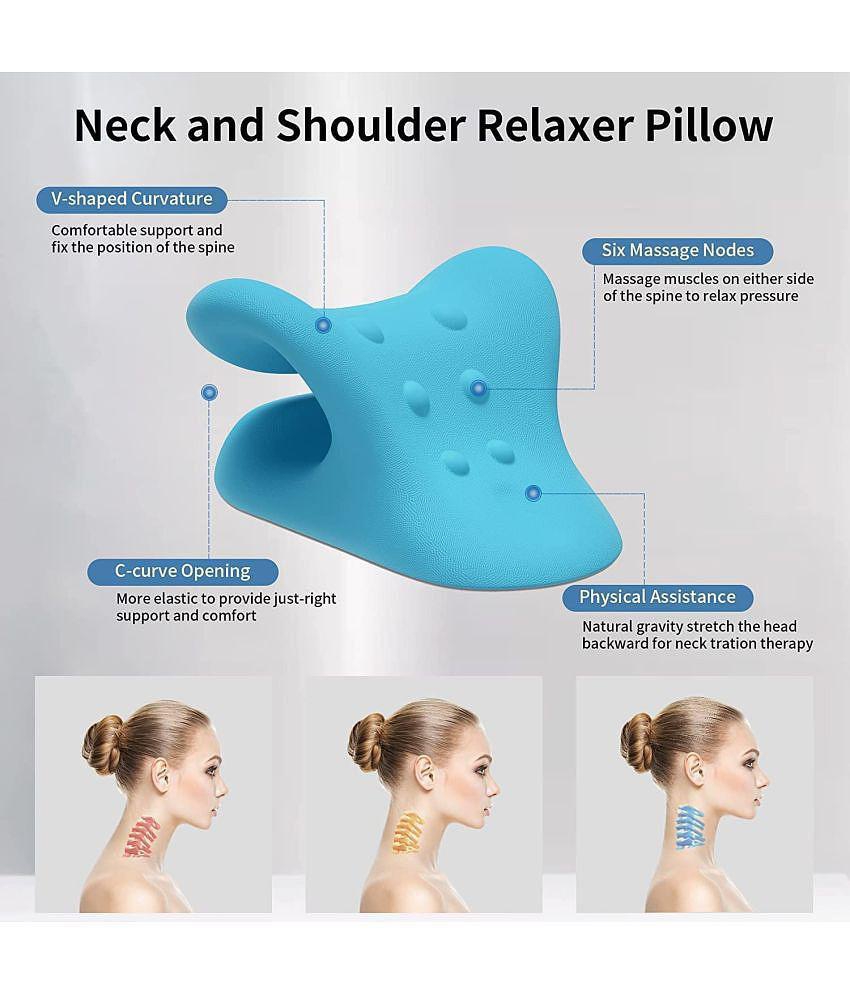 Gatih Neck Relexer Pillow for Pain Wood Polish Foam Massage Relexer Acupressure Chiropractic Pillow 1 no.s