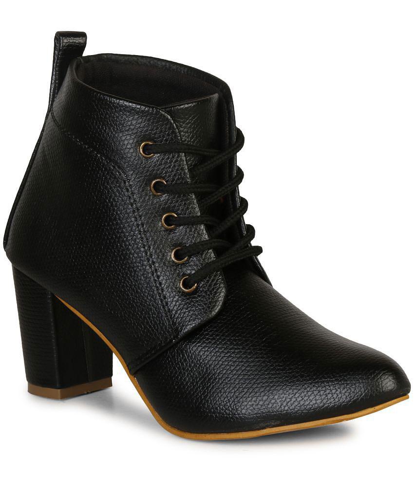 Ishransh - Black Women's Ankle Length Boots - None