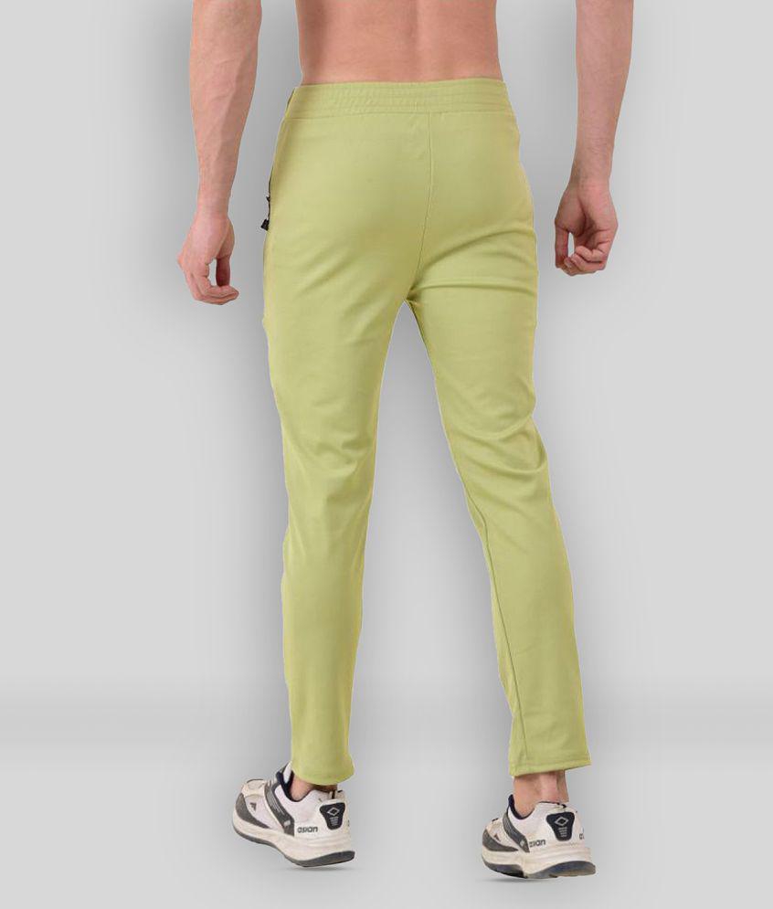 Forbro - Lime Green Polyester Blend Men's Trackpants ( Pack of 1 ) - L