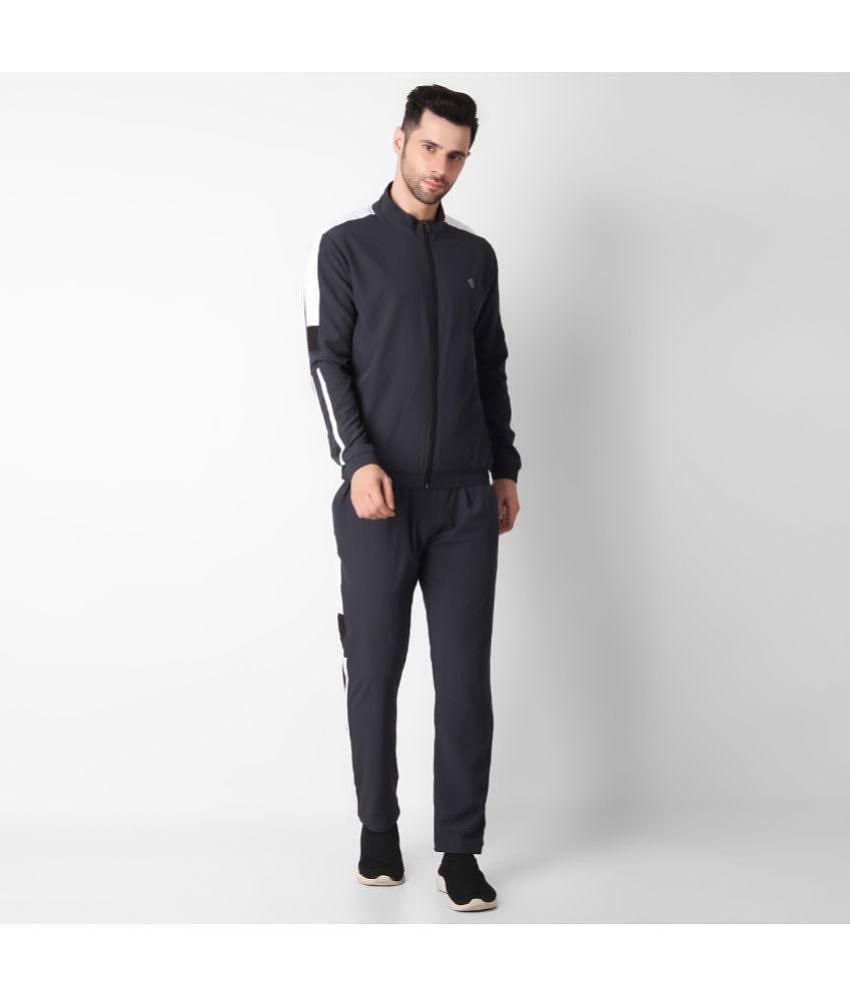 Forbro - Dark Grey Polyester Regular Fit Men's Tracksuit ( Pack of 1 ) - XL