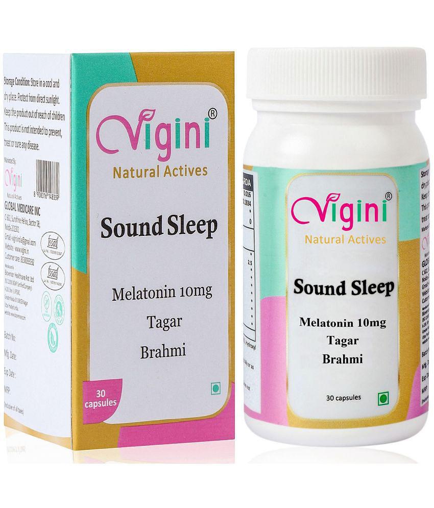 Vigini Peaceful Sleeping Organic Melatonin 10 mg Minerals Capsule