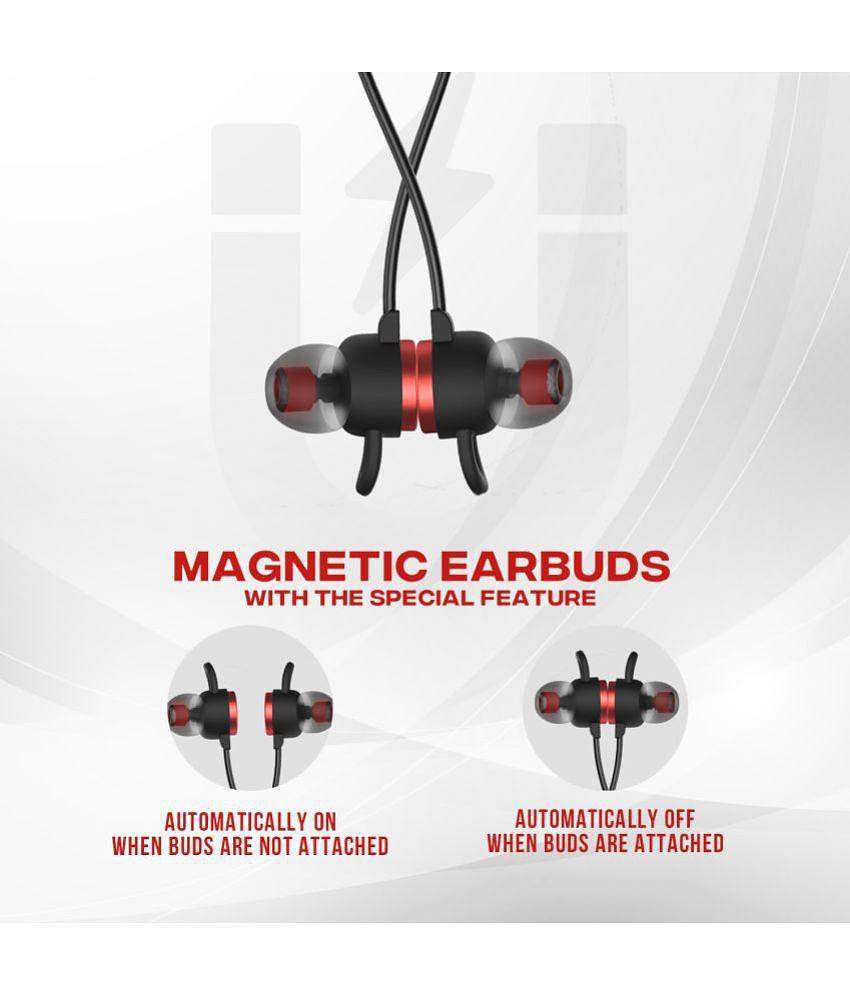 Bell  BLBHS 170  Bluetooth Bluetooth Earphone In Ear Powerfull Bass Red