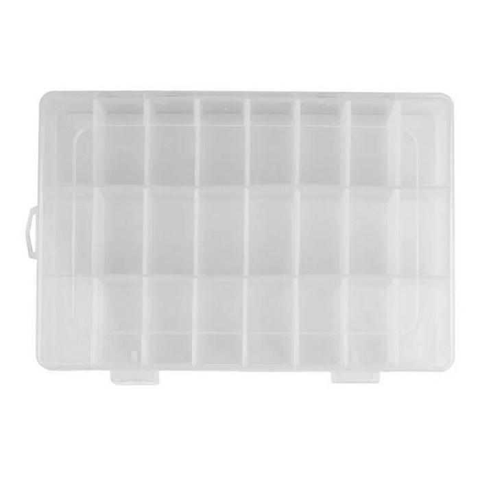 Plastic Storage Organizer Container Random Colour 24 Grid