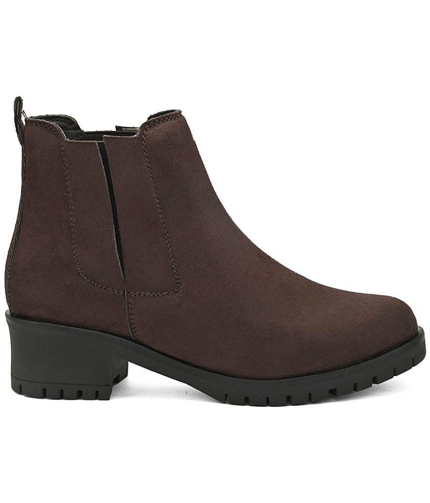 Chic Women Fentacia - Brown Women's Ankle Length Boots - None 2025 at ShopCircuit | ONDC