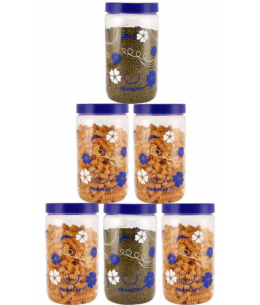 PearlPet - Blue Polyproplene Food Container ( Pack of 6 ) - Blue