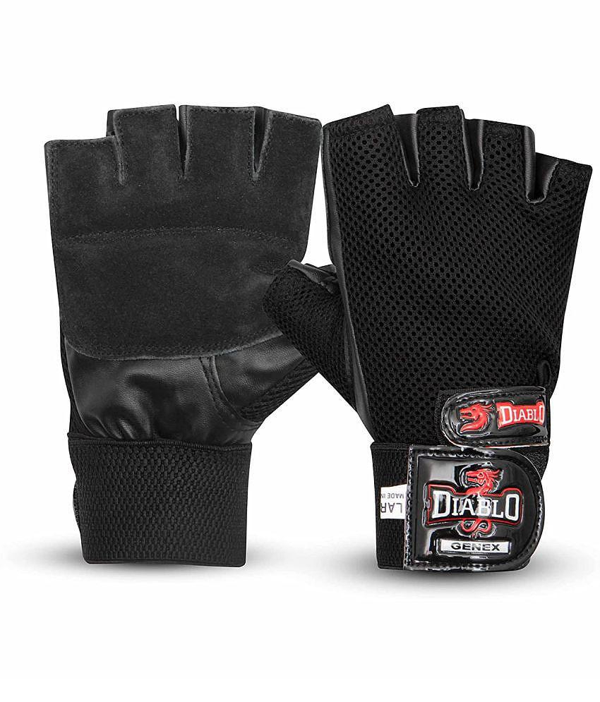 Diablo Black Gym Gloves - One Size