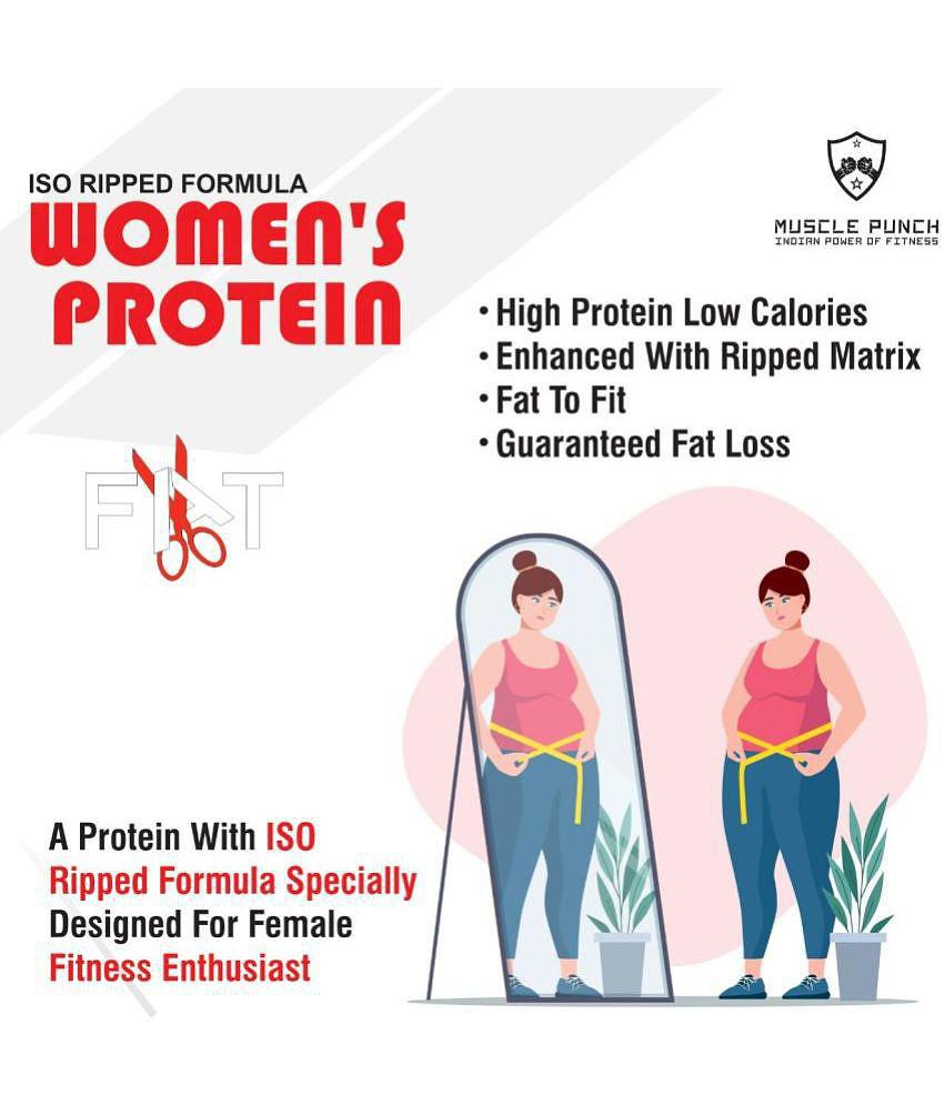 Muscle Punch Women Protein Fat loss Ripped Formula1kg 1 kg Powder