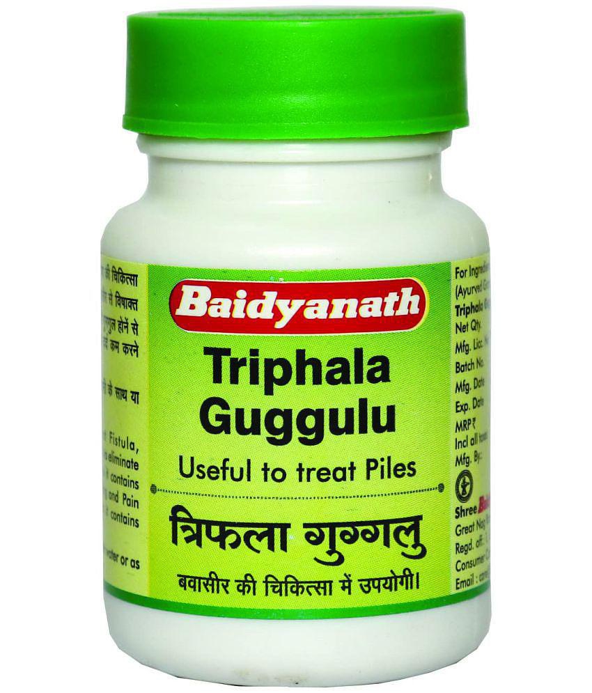 Baidyanath Triphala Guggulu, 80 Tablet (Pack of 5)