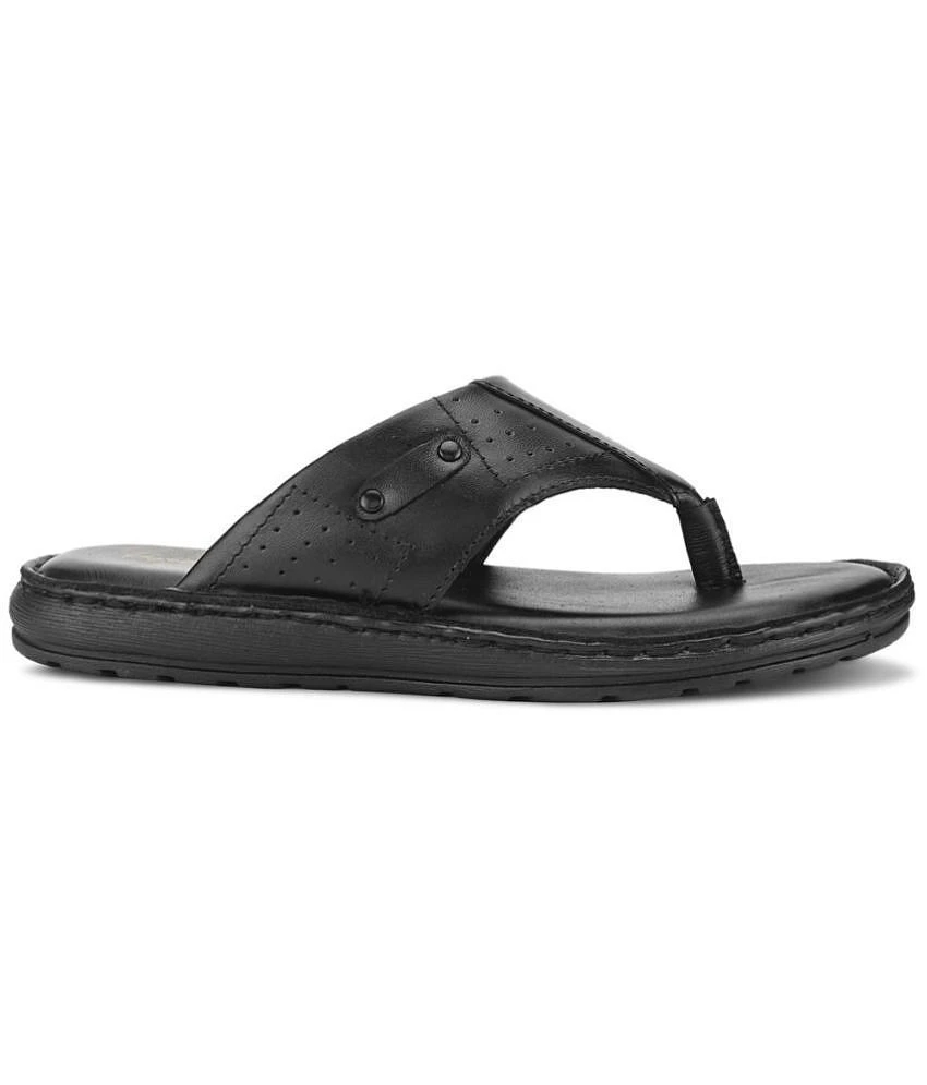 Chic Men Fashion Victim Black Mens Leather Slipper - None 2025 at ShopCircuit | ONDC