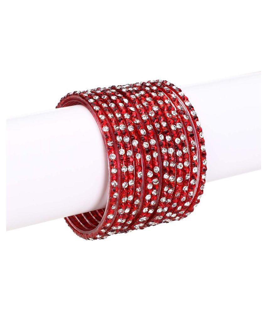 Modern Men Somil - Maroon Bangle Set (Pack of 2) - None 2025 at ShopCircuit | ONDC