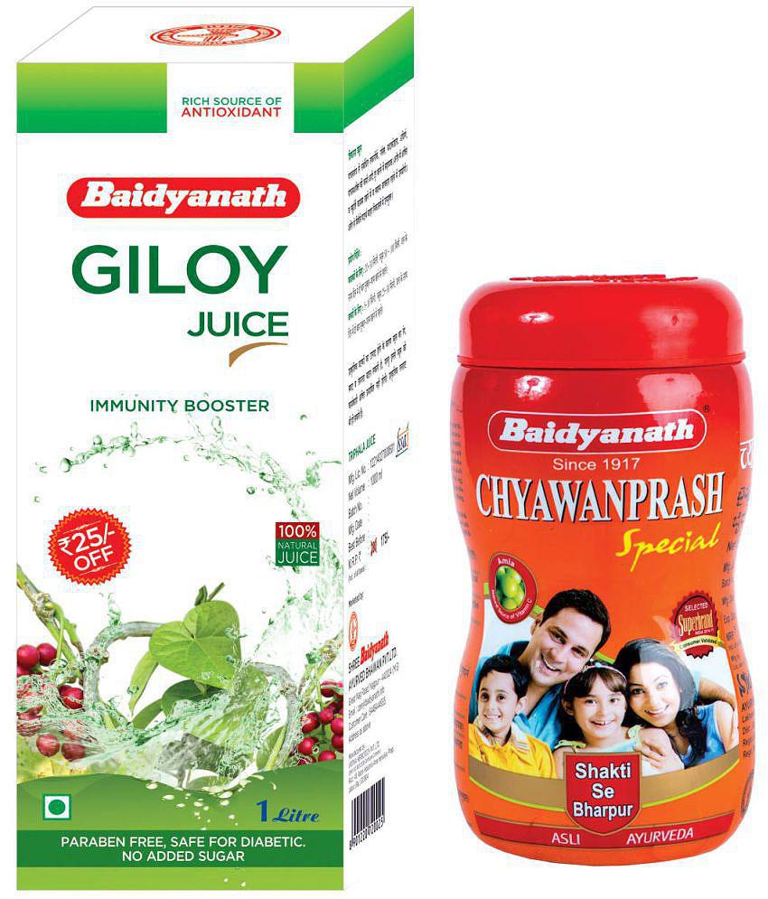 Baidyanath Giloy juice 1L & Chyawanprash Special 500gm (Combo Pack)