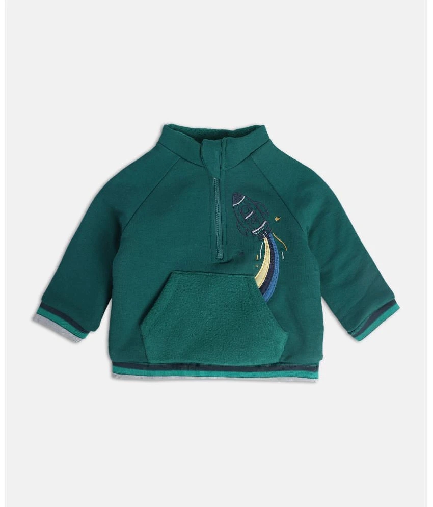 Buy Online Miniklub Retail Private Limited MINIKLUB GREEN SWEAT SHIRT For BABY BOYS - None