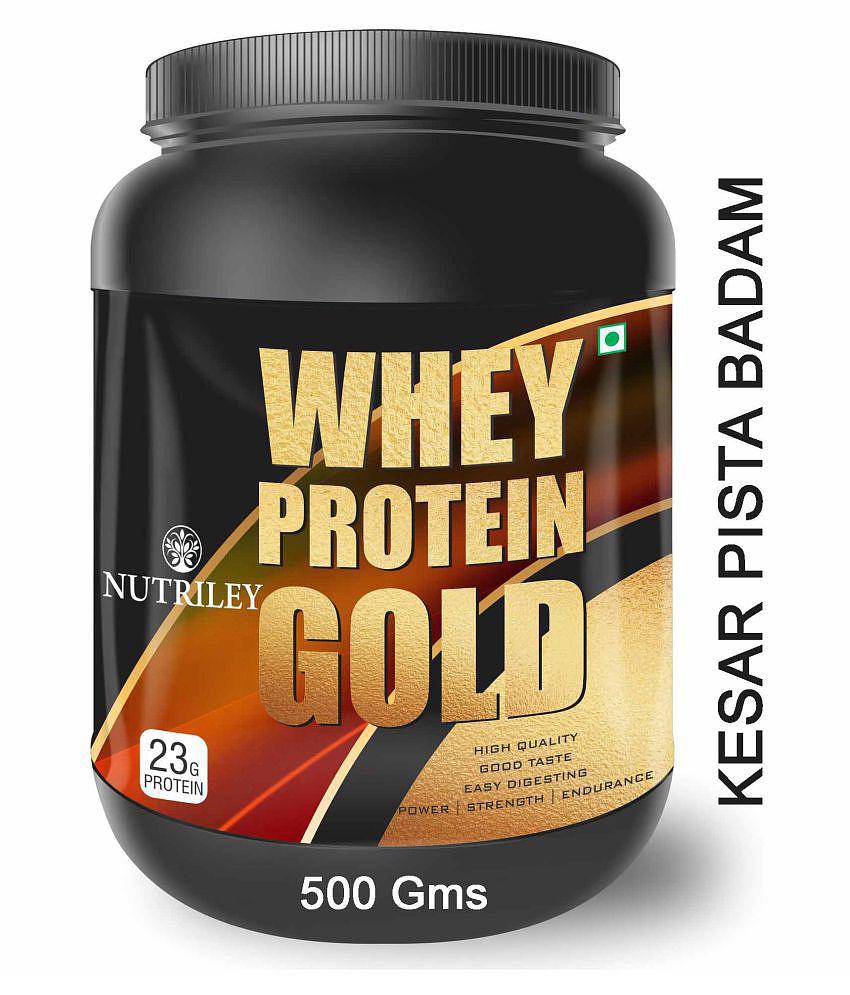 Nutriley Whey Protein Powder for Weight Gain & Muscle Gain 500 gm