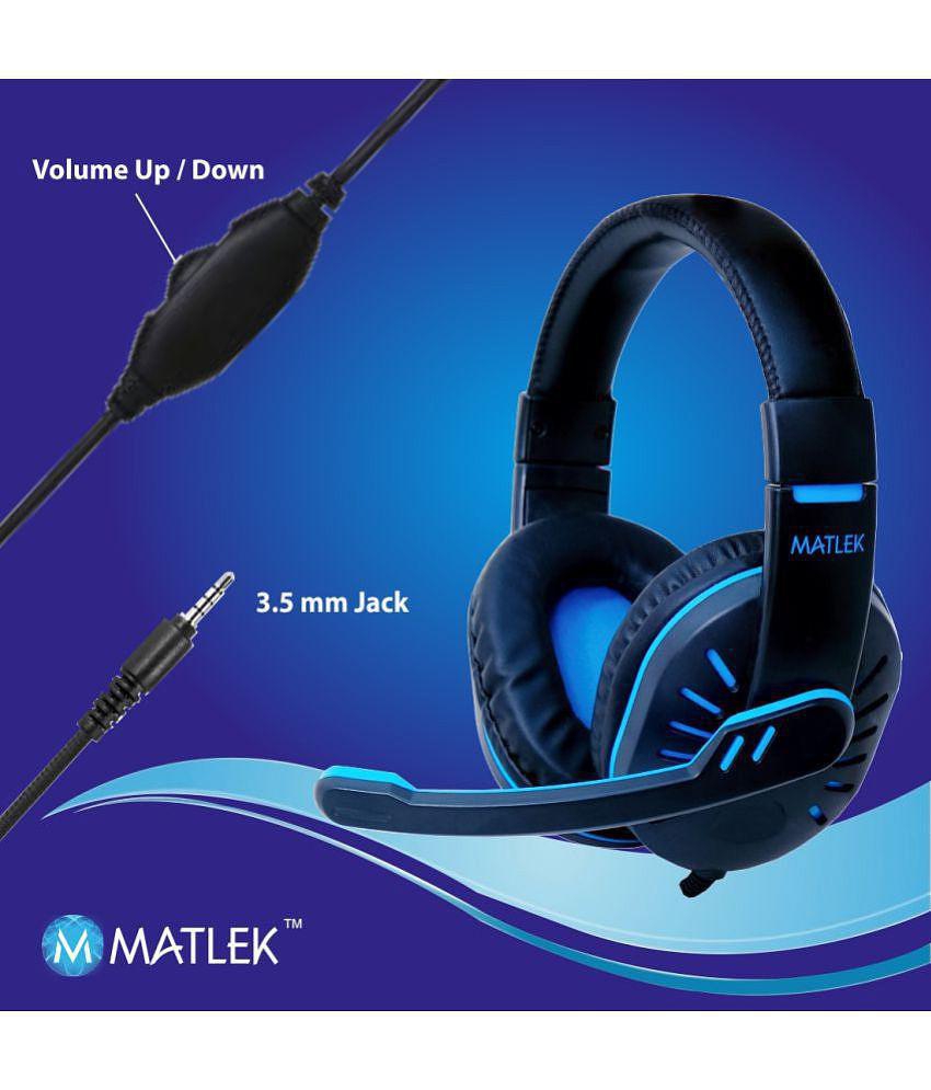 Matlek Gaming Headphones ( Wired ) •	3D GAMING SOUND. •	RELIABLE AFTER-SALE SUPPORT