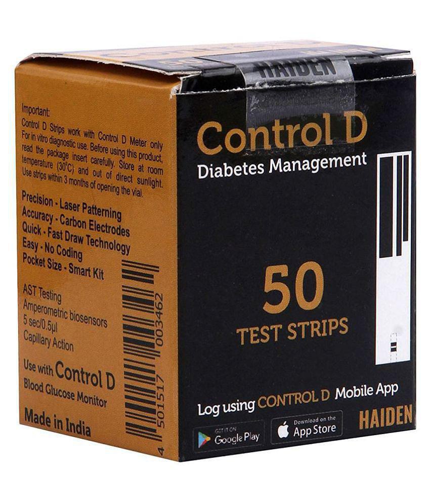 Control D 50 Test Strips HDCDSTP50 Expiry-Aug 2024