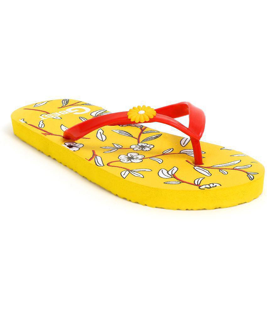 G Best - Yellow Women''s Flip Flop - None