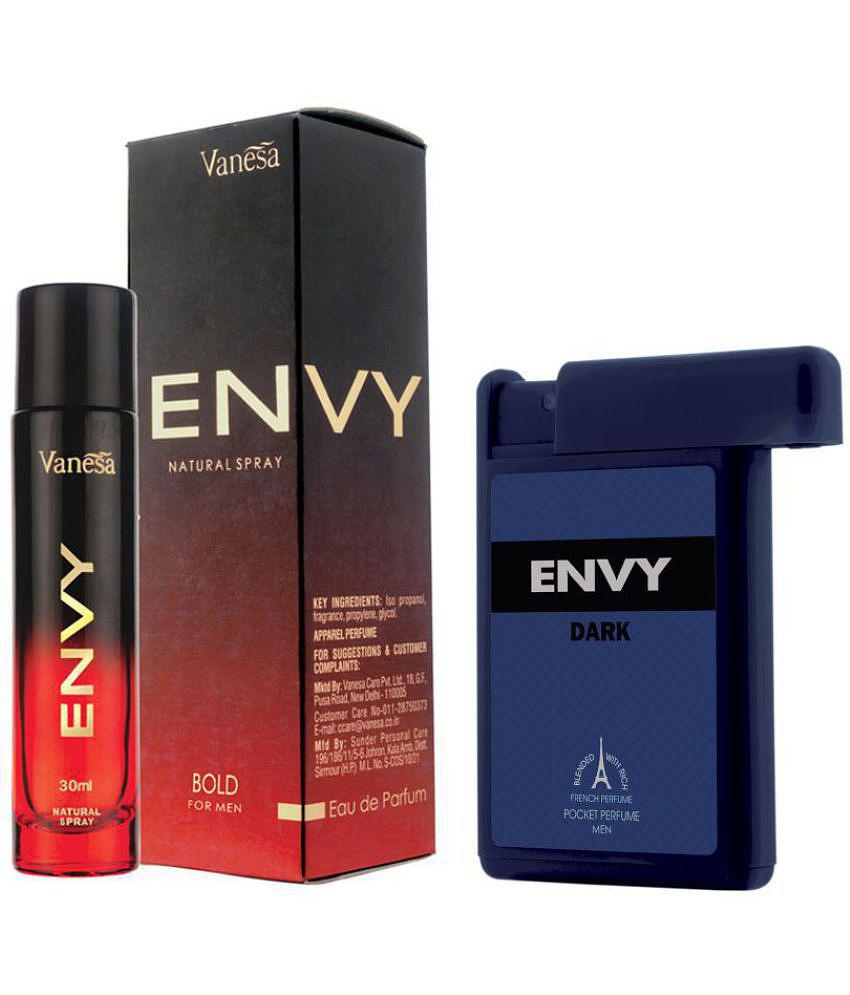 Envy - Bold Perfume & Dark Pocket Perfume Combo Deodorant Spray for Men 48 mL ( Pack of 2 )