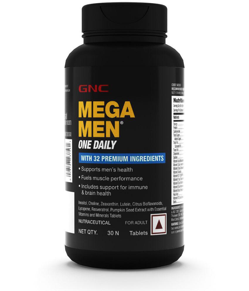 GNC Mega Men One Daily Multivitamin for Men- 30 Tablets