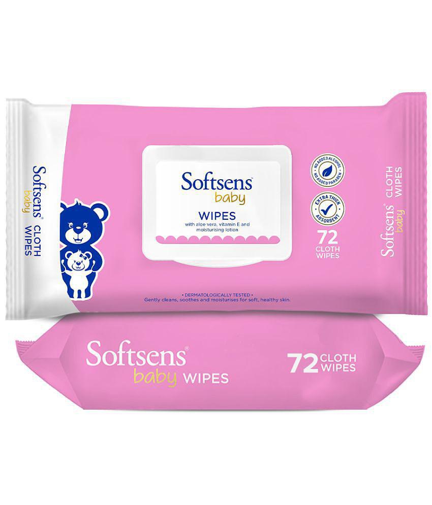 Softsens - Scented Wet wipes For Babies ( Pack of 2 )