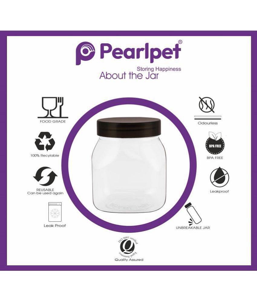 PearlPet - Black Polyproplene Food Container ( Pack of 6 ) - Black