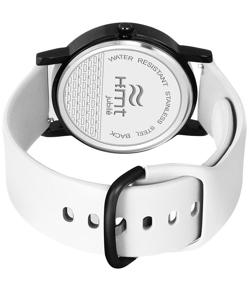 Hemt - White Leather Analog Men's Watch