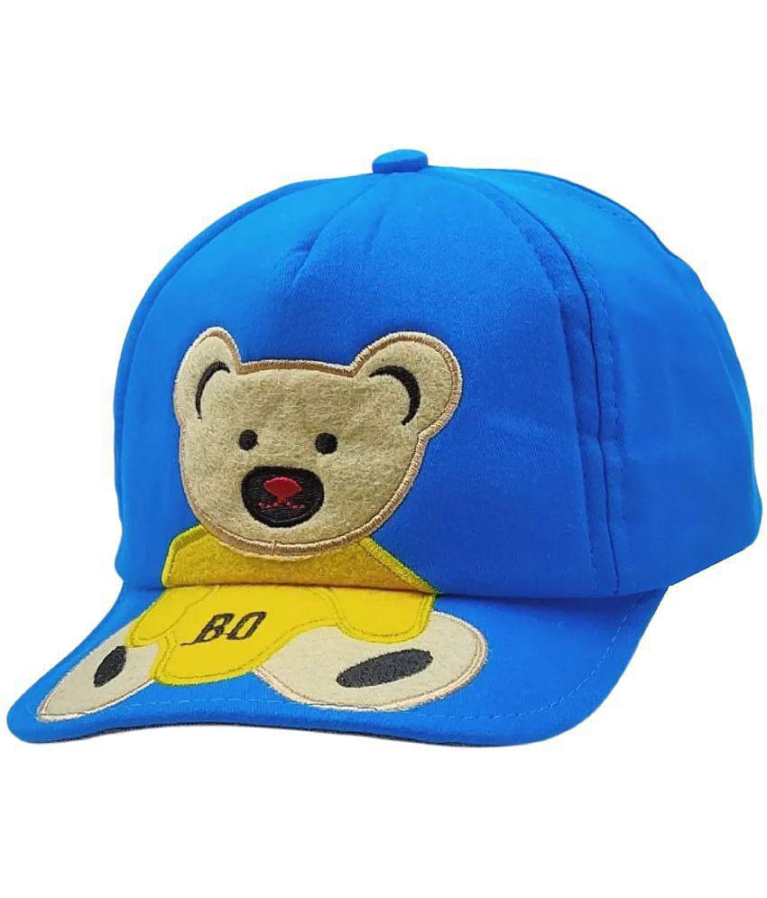 Buy Online Garg Store Zacharias Girl's Kids Cotton Cap kc-07-Blue  (Pack of 1) (1-4 Years) - None