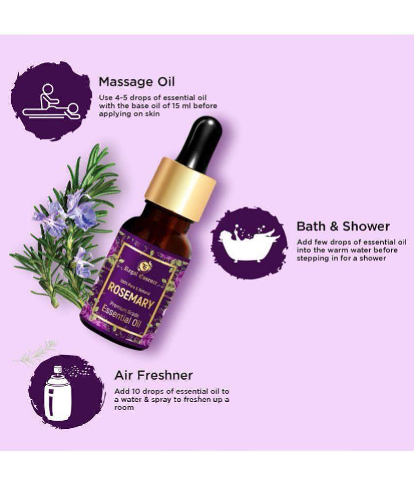 REGAL ESSENCE Rosemary Essential Oil, for Hair Growth, Suitable For All Skin, Undiluted Essential Oil -15ML (PACK OF 1)