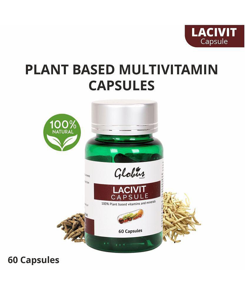 Globus Naturals Lacivit Plant Based Multivitamin Capsule 60 gm