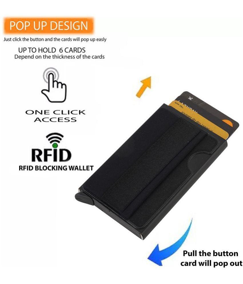 Top Men STYLE SHOES - Black Metallic Mens Short Wallet ( Pack of 1 ) - Black 2025 at ShopCircuit