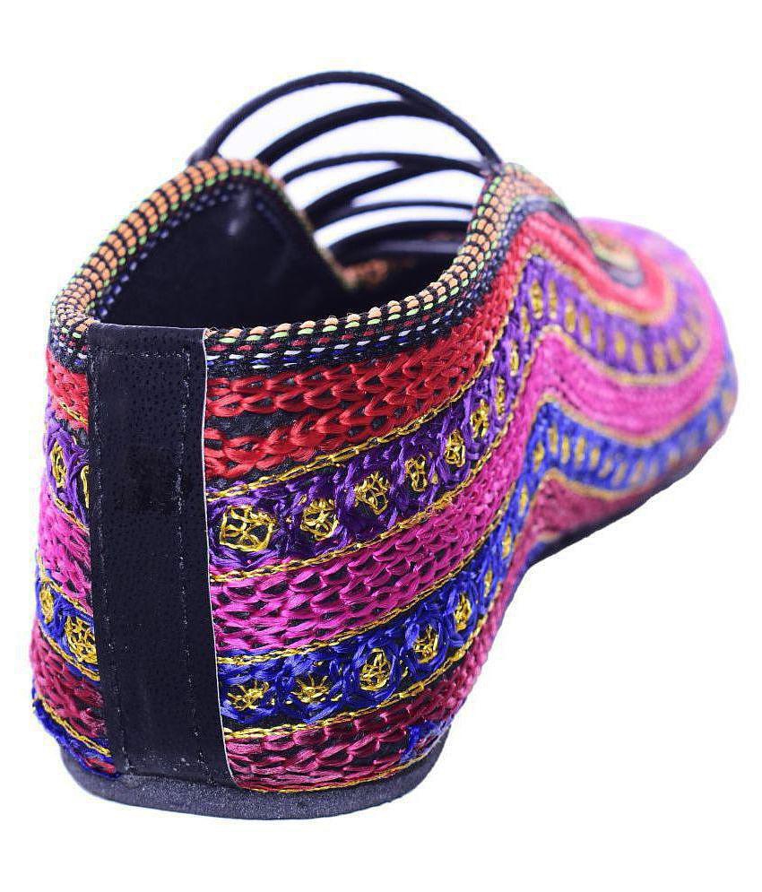 Raj Multi Color Ethnic Footwear - None