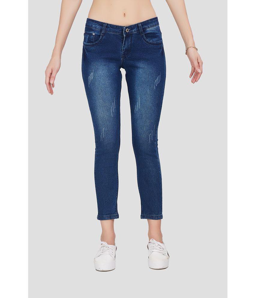 CEFALU - Blue Denim Skinny Fit Women''s Jeans ( Pack of 1 ) - None