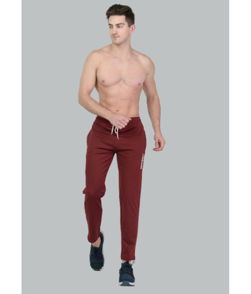 LEEBONEE - Maroon Polyester Men's Trackpants ( Pack of 1 ) - None