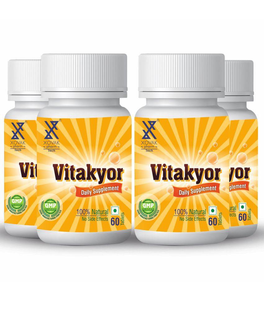 xovak pharmtech Ayurvedic Vitakyor Multivitamin Tablet 200 gm Pack Of 4