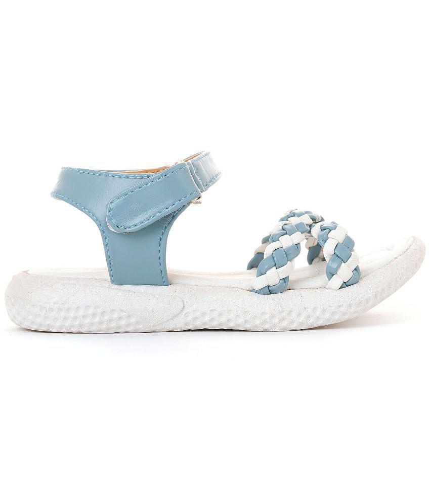 Bonito Blue Flat Sandal for Girls (2-4.5 yrs) - None