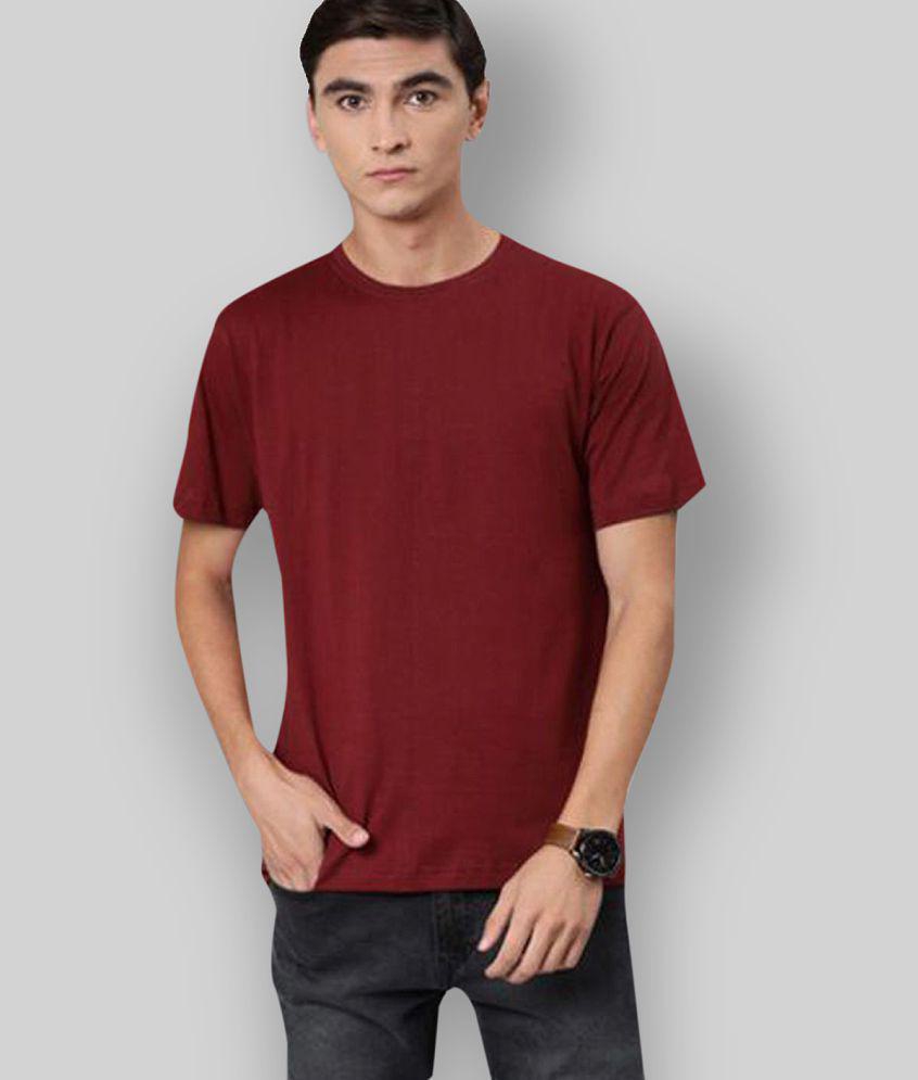 Sophisticated Men Be Awara - Maroon Cotton Relaxed Fit Men's T-Shirt ( Pack of 1 ) - None 2025 a