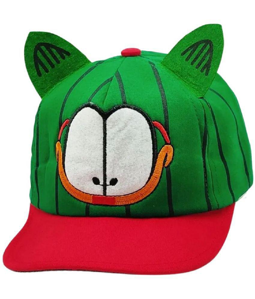 Buy Online Garg Store Zacharias Unisex Kids Cotton Cap kc-08-Green  (Pack of 1) (1-4 Years) - None