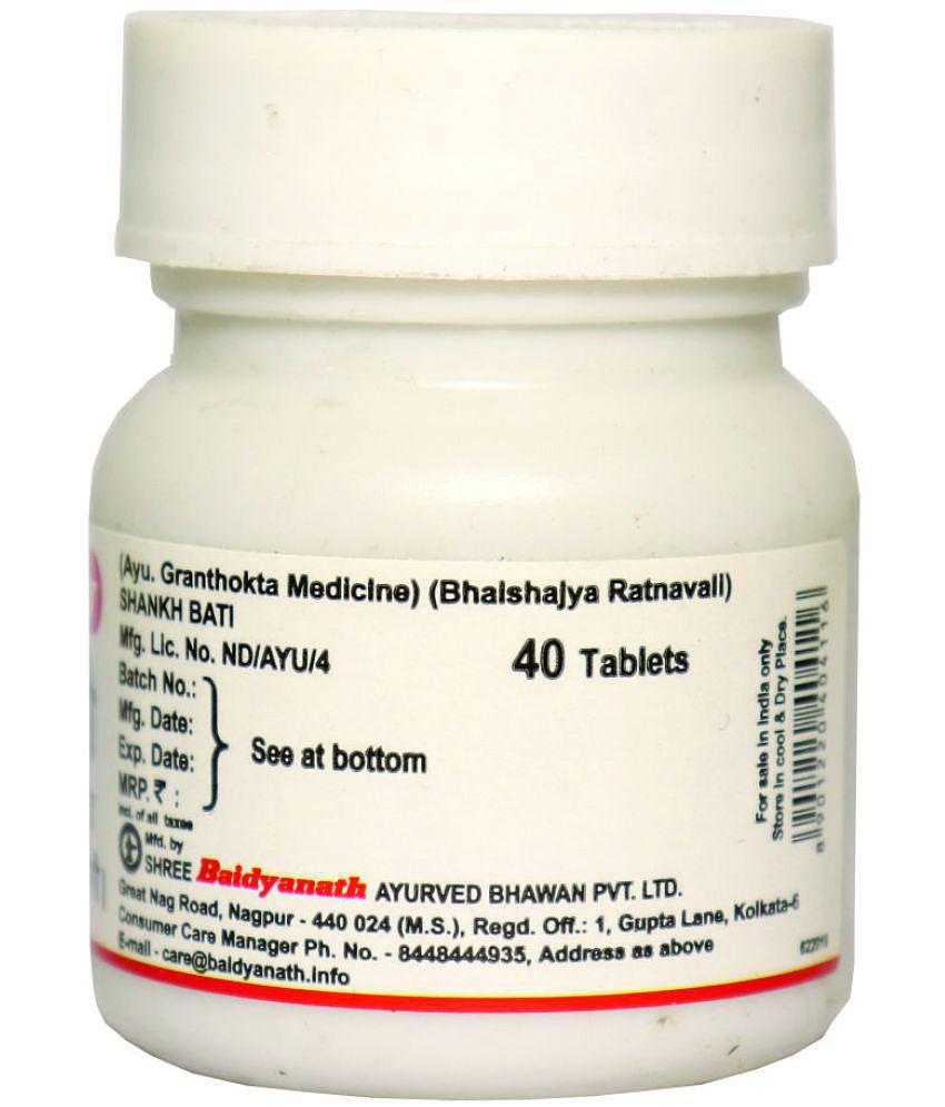 Baidyanath Shank Bati 40 Tablet (Pack Of 3)