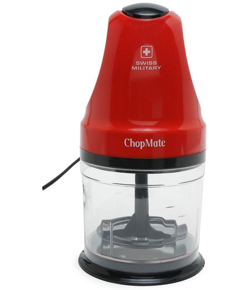 Swiss Military - CHOPMATE Red Electric Push Button Chopper 250W