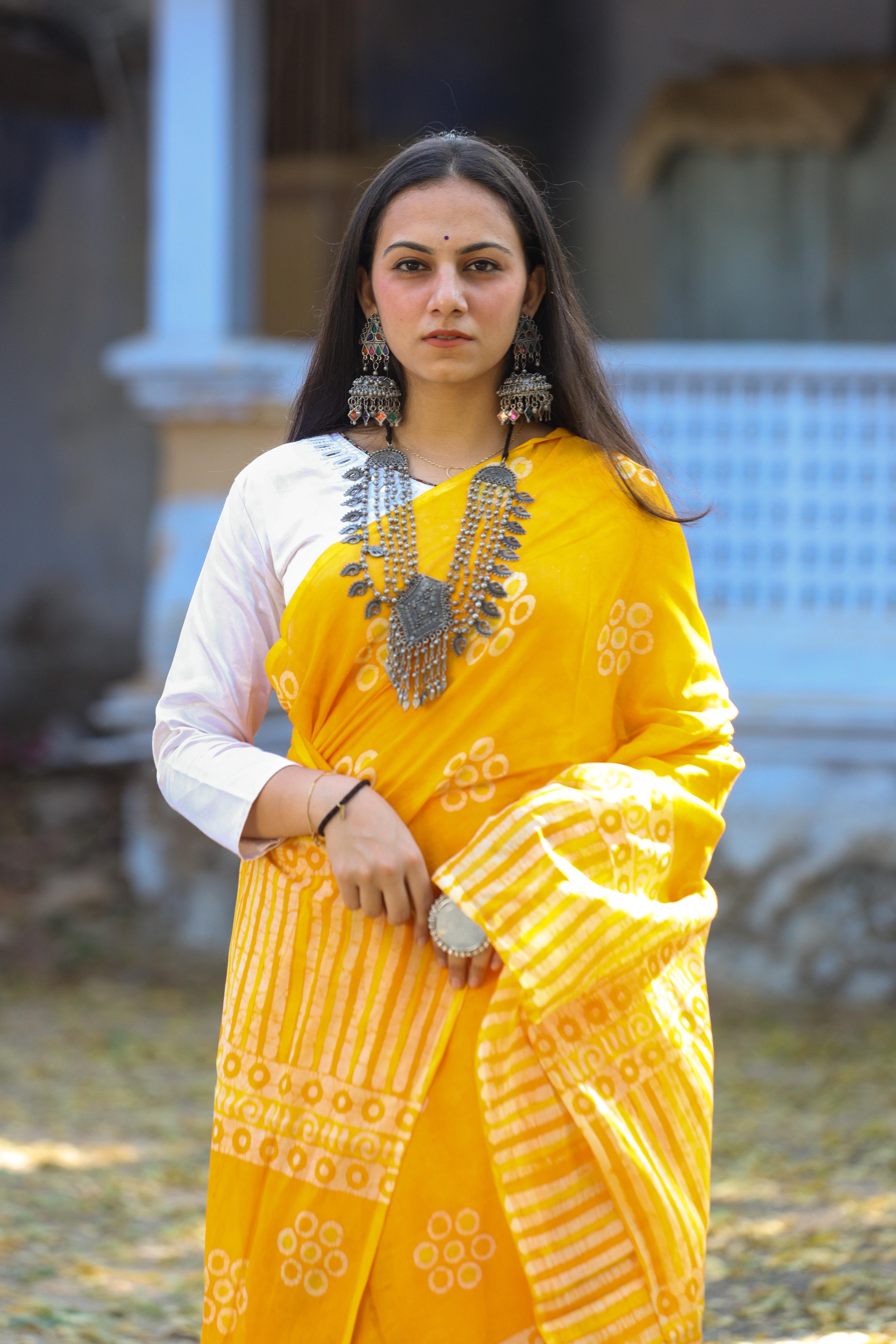 Harita Muslin Khadi Saree