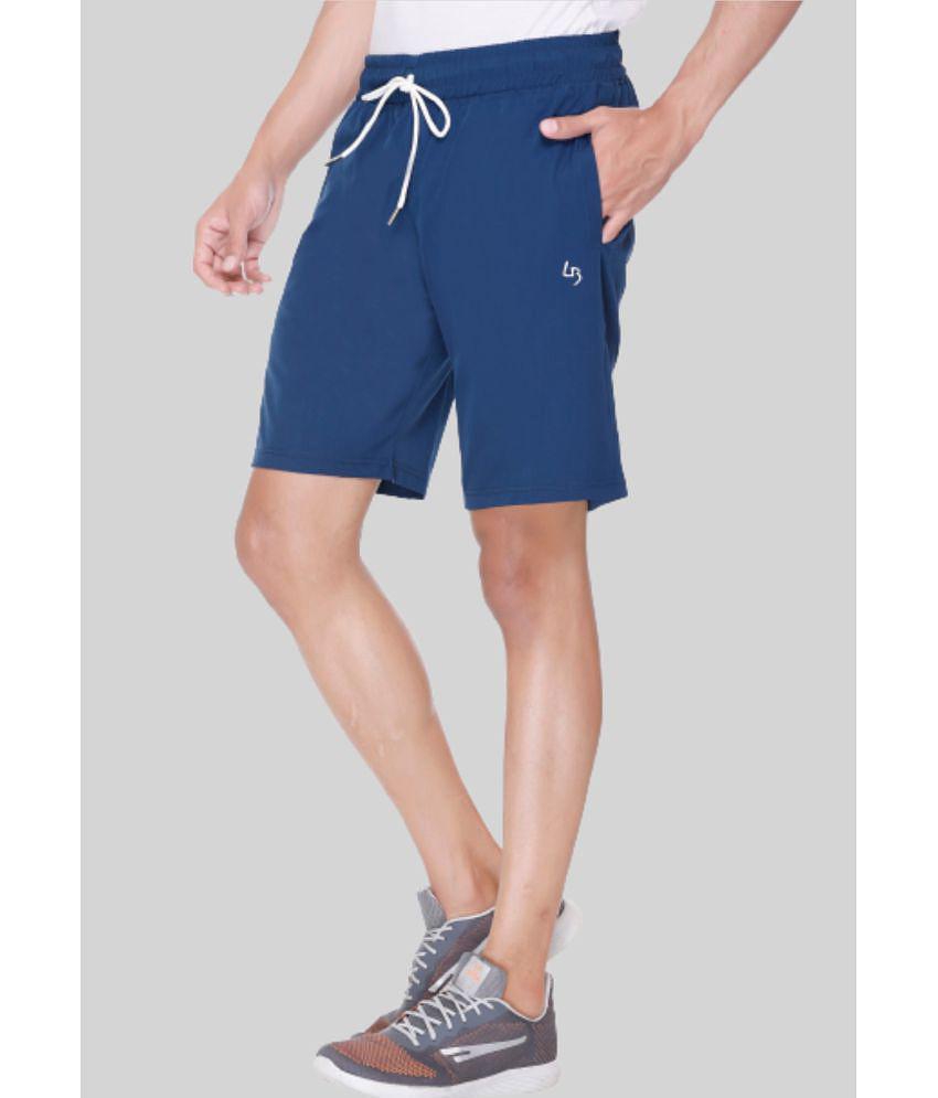 LEEBONEE - Blue Polyester Men's Shorts ( Pack of 1 ) - None