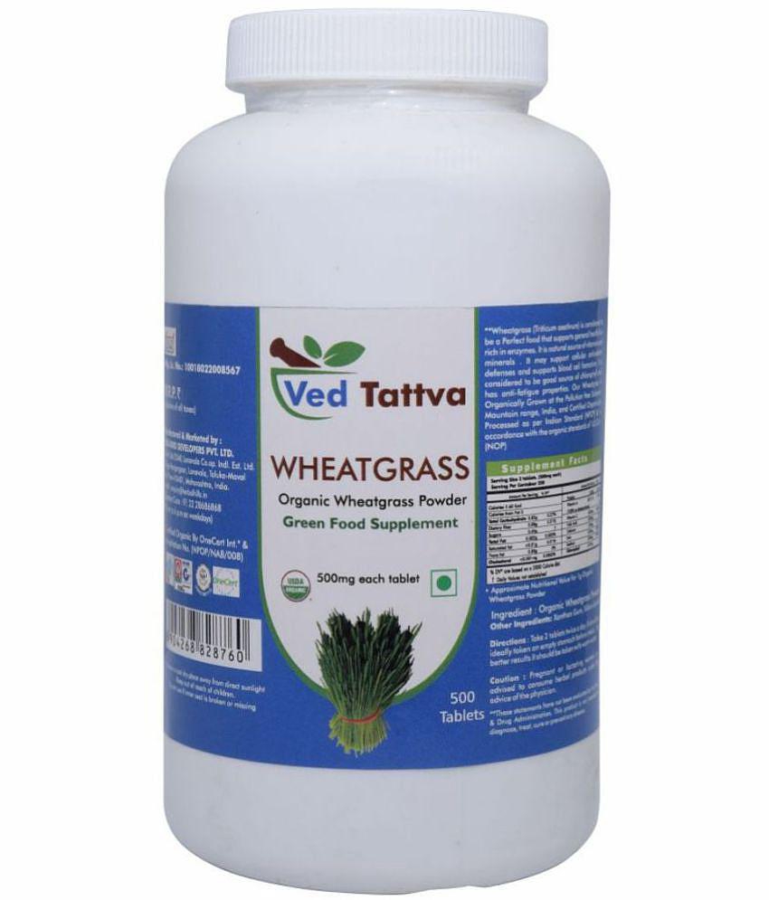 Ved Tattva Wheatgrass Tablet 500 no.s Pack Of 1