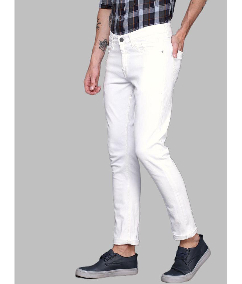 Lawson - White Denim Skinny Fit Men's Jeans ( Pack of 1 ) - None