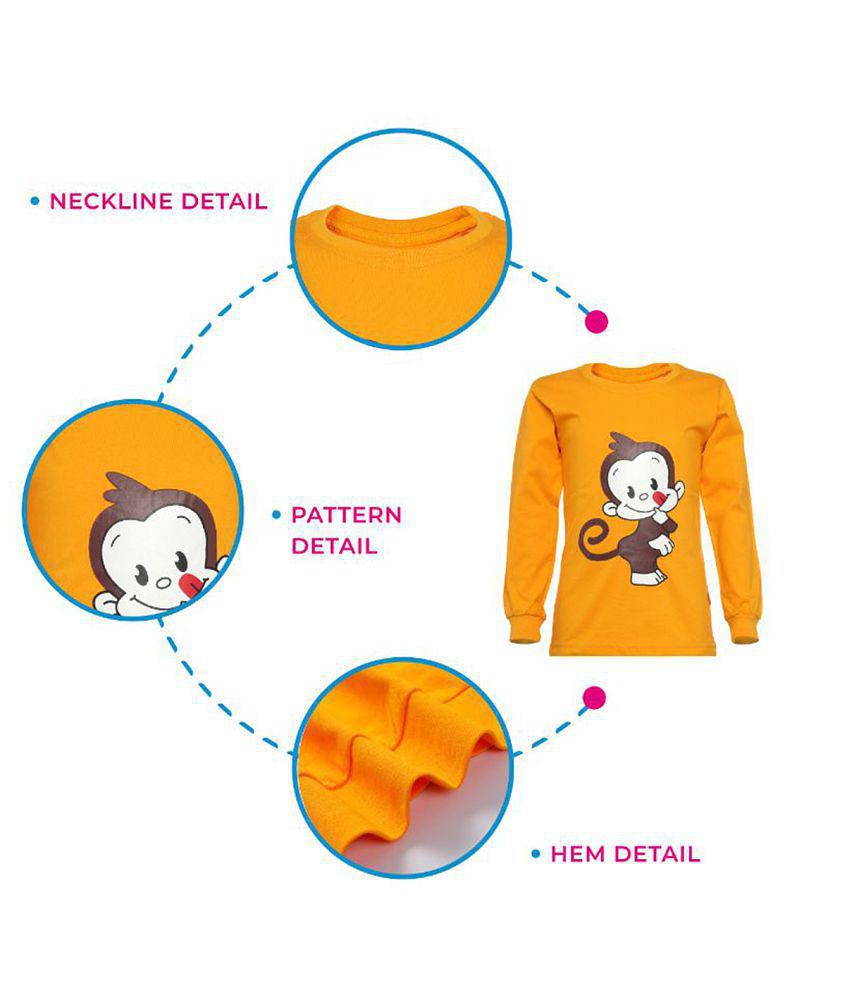 Stylish Men CATCUB - Yellow Cotton Boy's T-Shirt & Pants ( Pack of 1 ) - None 2025 at ShopCircui
