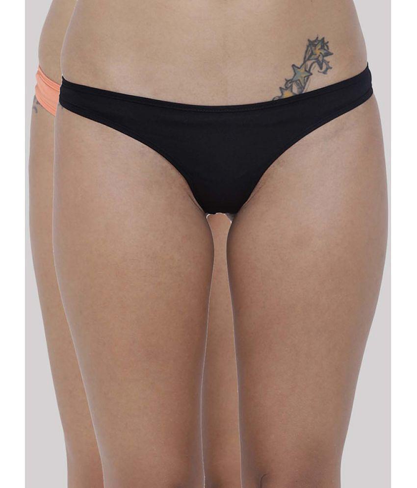 Modern Men BASIICS By La Intimo - Multicolor BCPSS010B Polyester Solid Women''s Bikini ( Pack of