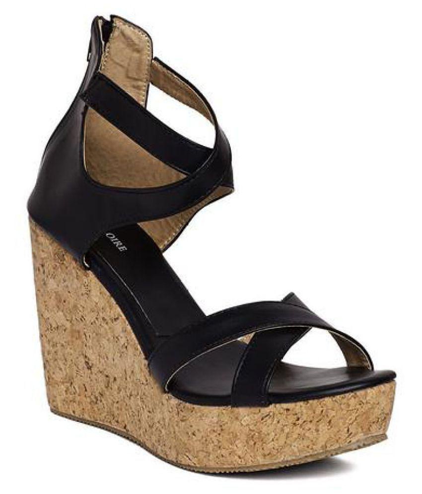 Marc Loire Black Wedges Heels - 3