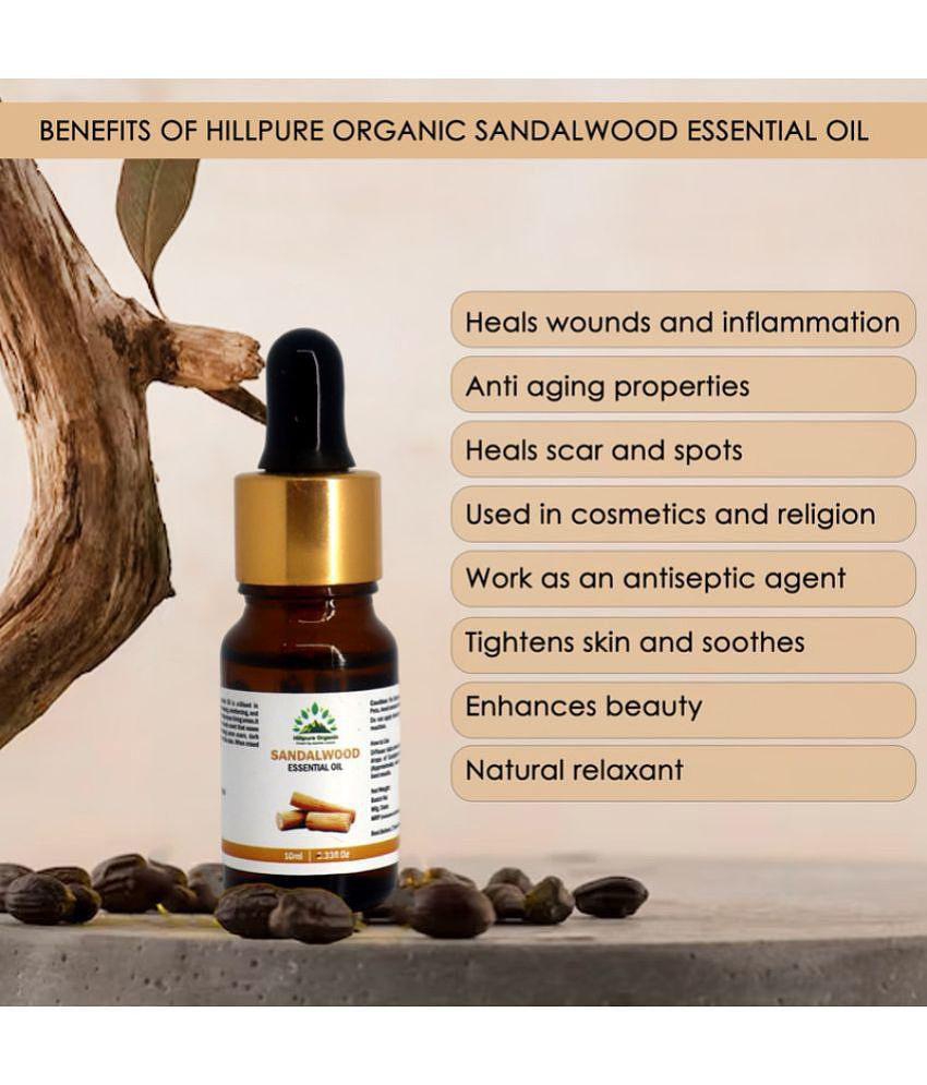 Hillpure Organic - Sandalwood Essential Oil 10 mL ( Pack of 1 )