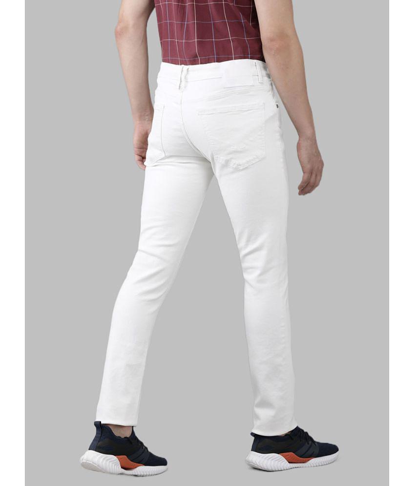 x20 - White Denim Skinny Fit Men's Jeans ( Pack of 1 ) - None