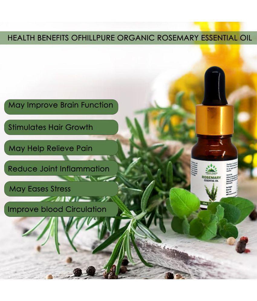 Hillpure Organic - Rosemary Essential Oil 10 mL ( Pack of 1 )