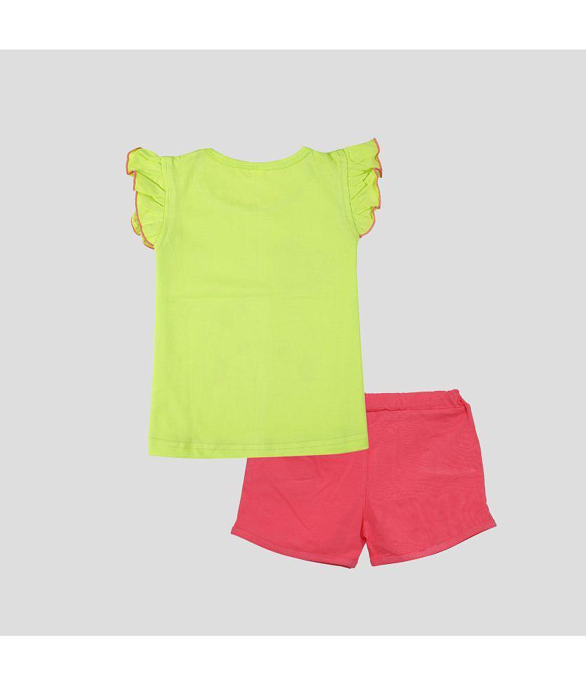 Latest Men CATCUB - Green Cotton Girls Top With Shorts ( Pack of 1 ) - None 2025 at ShopCircuit 